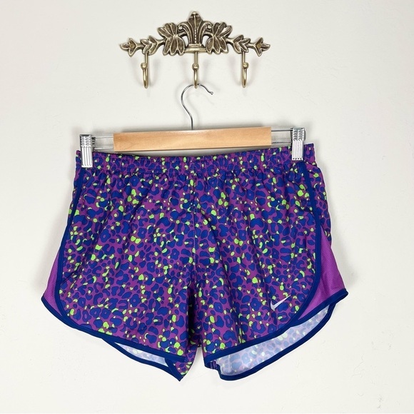 Nike Dri-Fit Cheetah Print‎ Running Shorts Size Extra Small - Picture 1 of 8